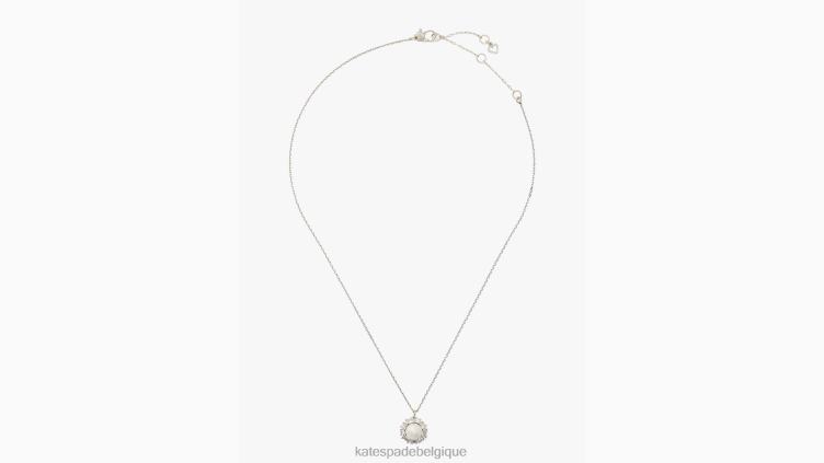 pendentif halo de perles de magasin de bonbons Kate Spade femmes accessoires D82881215 crème/argent