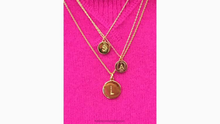 pendentif initial Kate Spade femmes accessoires D82881170 or