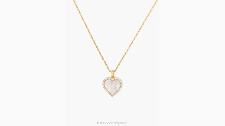 prendre le pendentif coeur Kate Spade femmes accessoires D82881182 clair/or
