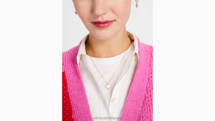 prendre le pendentif coeur Kate Spade femmes accessoires D82881182 clair/or