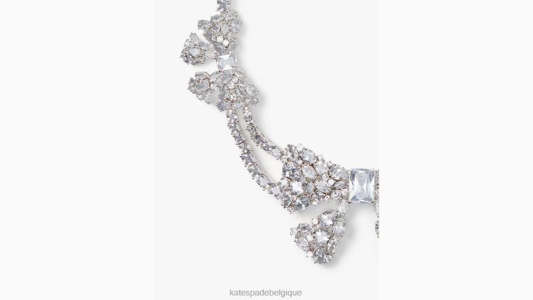 prends un collier de déclaration d'arc Kate Spade femmes accessoires D82881220 clair/argent