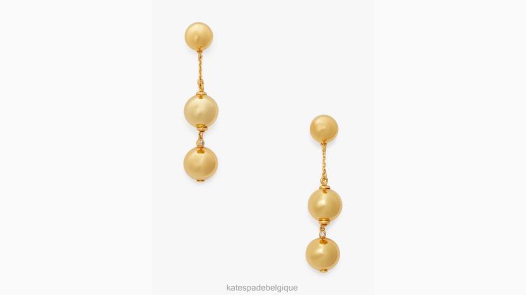 avoir une boule d'oreilles linéaires recto-verso Kate Spade femmes accessoires D82881230 or