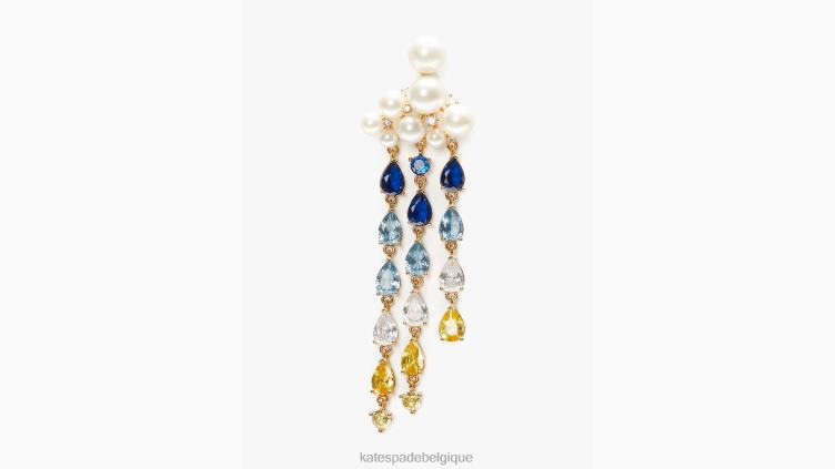 boucles d'oreilles déclaration pluie ou beau temps Kate Spade femmes accessoires D82881086 blanc multicolore