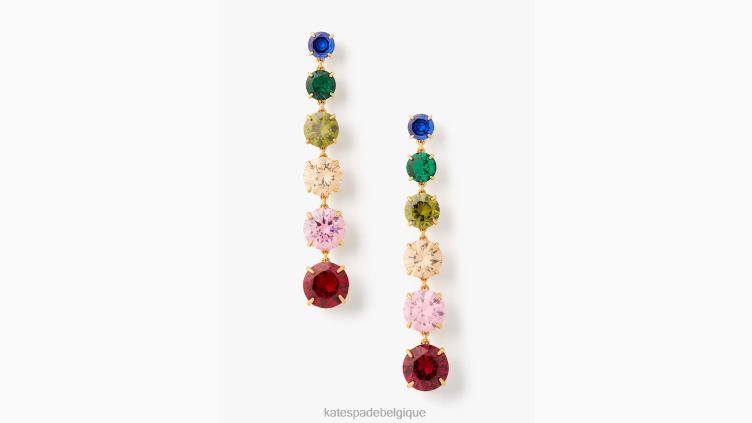 boucles d'oreilles linéaires de magasin de bonbons Kate Spade femmes accessoires D82881228 multi