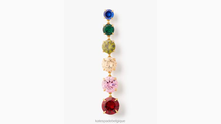 boucles d'oreilles linéaires de magasin de bonbons Kate Spade femmes accessoires D82881228 multi