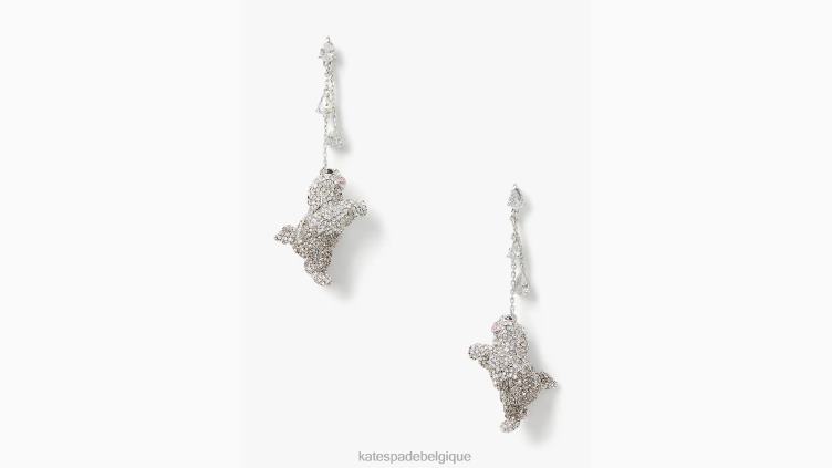 boucles d'oreilles linéaires pour chien de mouton best in show Kate Spade femmes accessoires D82881200 neutre multi