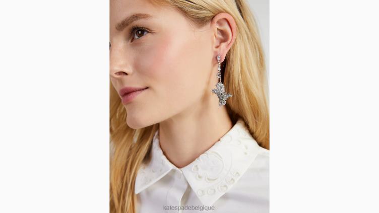 boucles d'oreilles linéaires pour chien de mouton best in show Kate Spade femmes accessoires D82881200 neutre multi