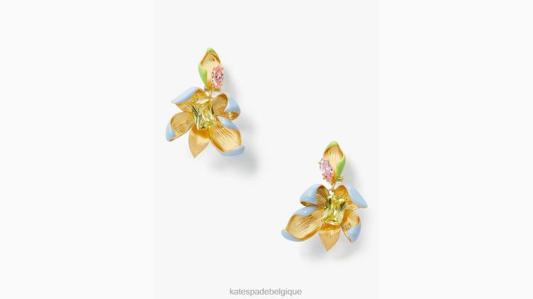 boucles d'oreilles pendantes frénésie florale Kate Spade femmes accessoires D82881105 multi