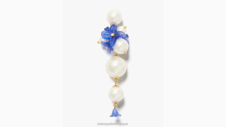boucles d'oreilles tendance fraîchement cueillies Kate Spade femmes accessoires D82881013 bleu marine multicolore