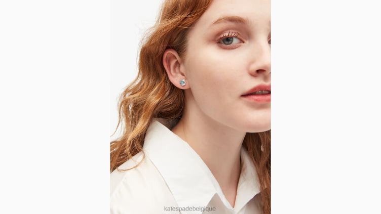boucles d'oreilles à trois griffes avec déclarations brillantes Kate Spade femmes accessoires D82881061 un B