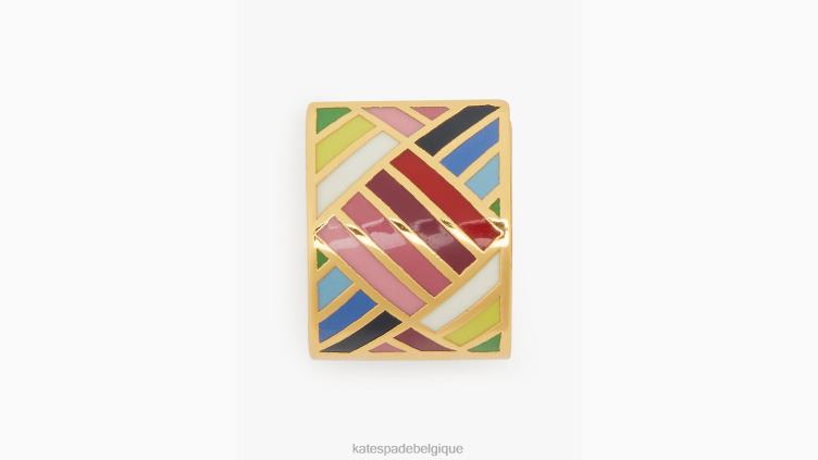 câlins en émail patchwork Kate Spade femmes accessoires D82881037 multi