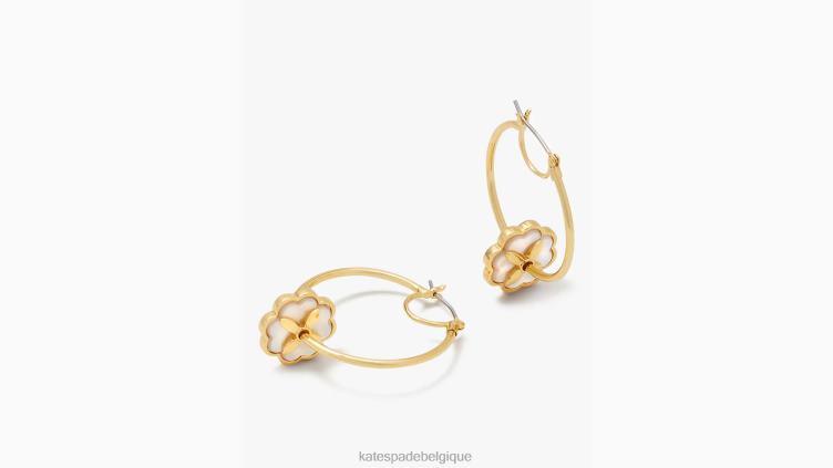 cerceaux de floraison du patrimoine Kate Spade femmes accessoires D82881157 crème/or