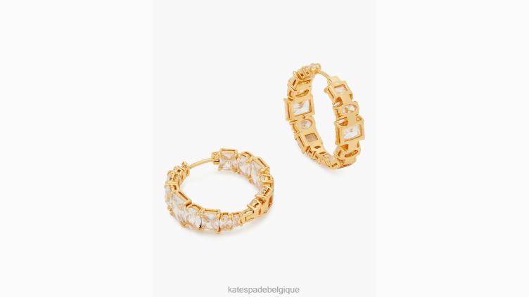 cerceaux en pierre de magasin de bonbons Kate Spade femmes accessoires D82881222 clair/or