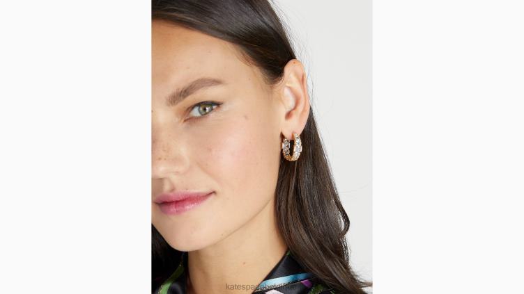 cerceaux en pierre de magasin de bonbons Kate Spade femmes accessoires D82881222 clair/or