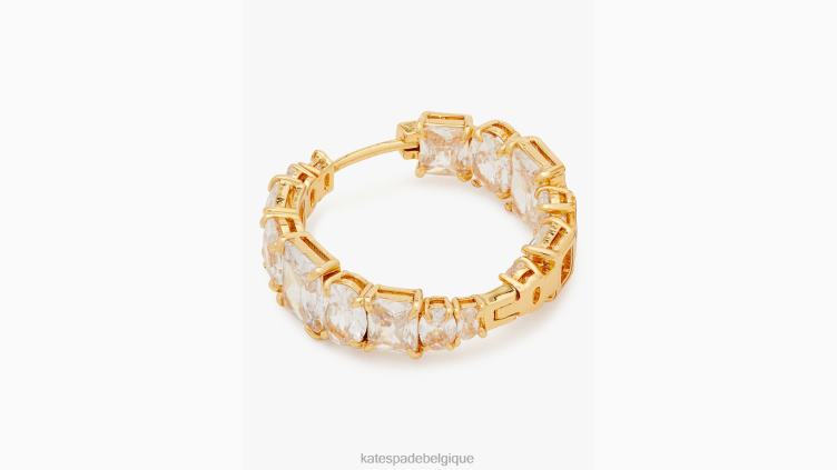 cerceaux en pierre de magasin de bonbons Kate Spade femmes accessoires D82881222 clair/or