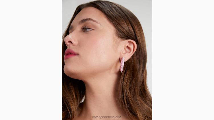 cerceaux en raphia francesca Kate Spade femmes accessoires D82881188 rose multicolore