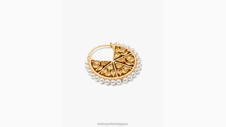 cerceaux fraîchement pressés Kate Spade femmes accessoires D82881007 jaune multicolore