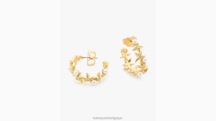 cerceaux étoiles de mer Kate Spade femmes accessoires D8288985 effacer multi