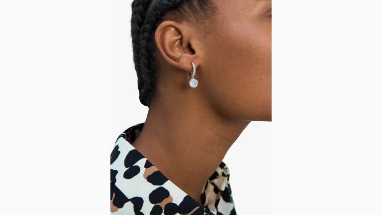 ces mini créoles pavées scintillantes Kate Spade femmes accessoires D82881095 selle classique