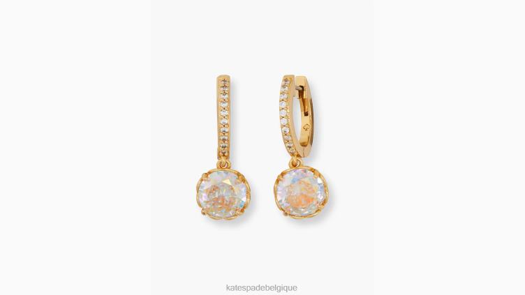 ces mini créoles pavées scintillantes Kate Spade femmes accessoires D82881096 ab/or