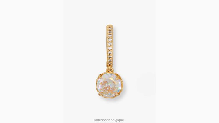 ces mini créoles pavées scintillantes Kate Spade femmes accessoires D82881096 ab/or