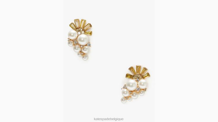 clous de cluster pluie ou beau temps Kate Spade femmes accessoires D82881139 blanc multicolore