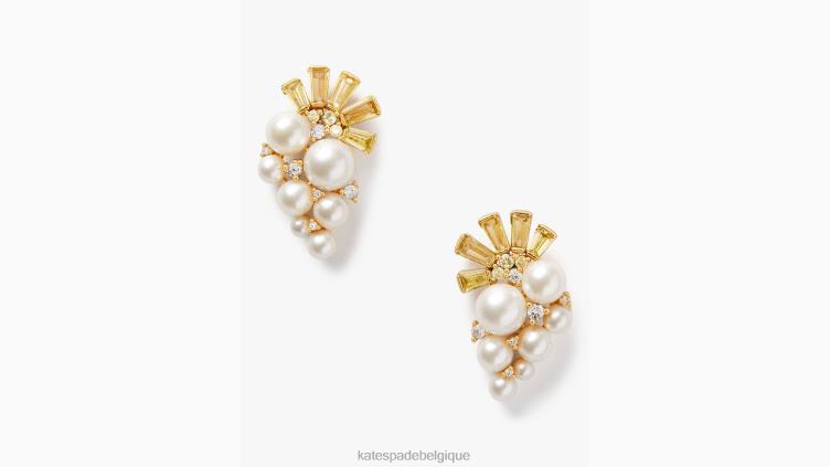 clous de cluster pluie ou beau temps Kate Spade femmes accessoires D82881139 blanc multicolore