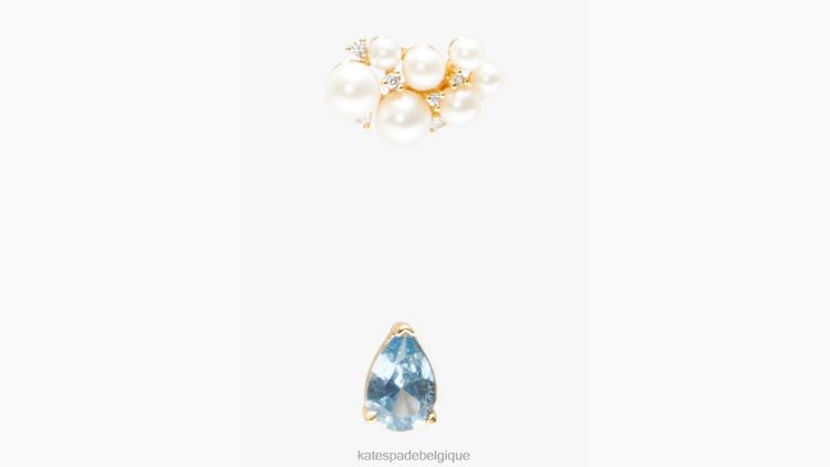 ensemble de clous pluie ou beau temps Kate Spade femmes accessoires D82881134 blanc multicolore