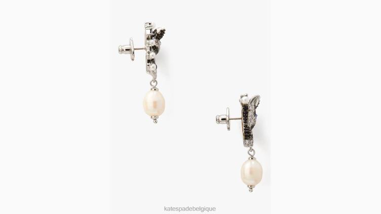 gagnez vos galons, boucles d'oreilles pendantes Kate Spade femmes accessoires D82881250 noir multicolore