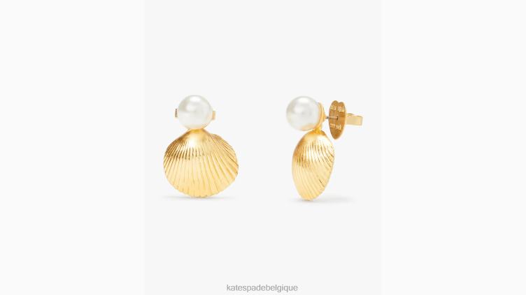 goujons de coquille de trésor de récif Kate Spade femmes accessoires D8288987 neutre multi