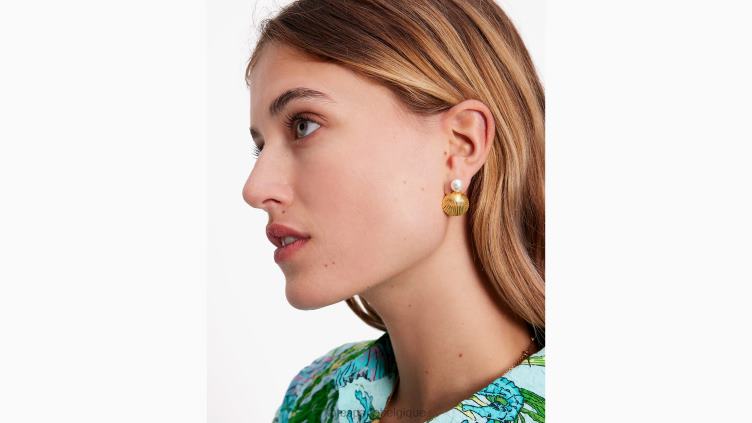 goujons de coquille de trésor de récif Kate Spade femmes accessoires D8288987 neutre multi