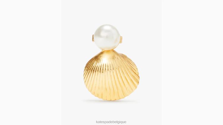 goujons de coquille de trésor de récif Kate Spade femmes accessoires D8288987 neutre multi