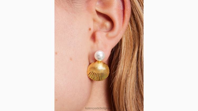 goujons de coquille de trésor de récif Kate Spade femmes accessoires D8288987 neutre multi