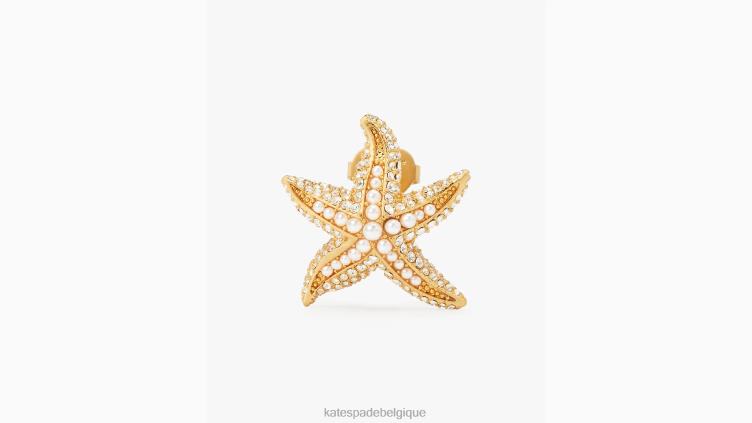 goujons de déclaration d’étoile de mer Kate Spade femmes accessoires D8288983 effacer multi