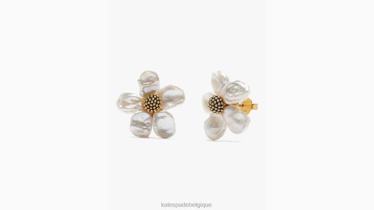 goujons de frénésie florale Kate Spade femmes accessoires D82881160 crème/or