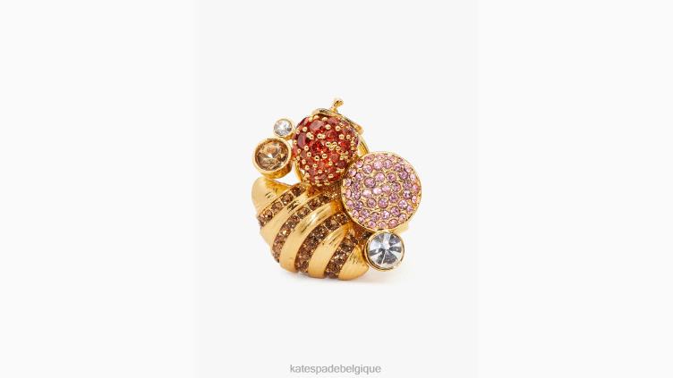 goujons de grappe de pâtisserie Kate Spade femmes accessoires D82881249 rouge multicolore