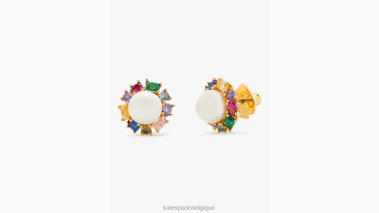 goujons de halo de perles de magasin de bonbons Kate Spade femmes accessoires D82881079 multi