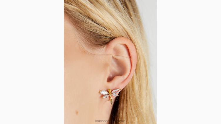 goujons de libellule à effet de serre Kate Spade femmes accessoires D82881047 neutre multi