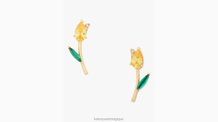 goujons de tulipes à effet de serre Kate Spade femmes accessoires D82881045 jaune multicolore