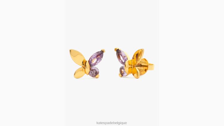 goujons papillons sociaux Kate Spade femmes accessoires D82881179 violet clair