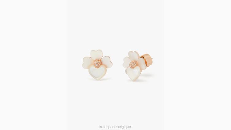 précieux goujons de pensée Kate Spade femmes accessoires D82881175 crème multi/or rose