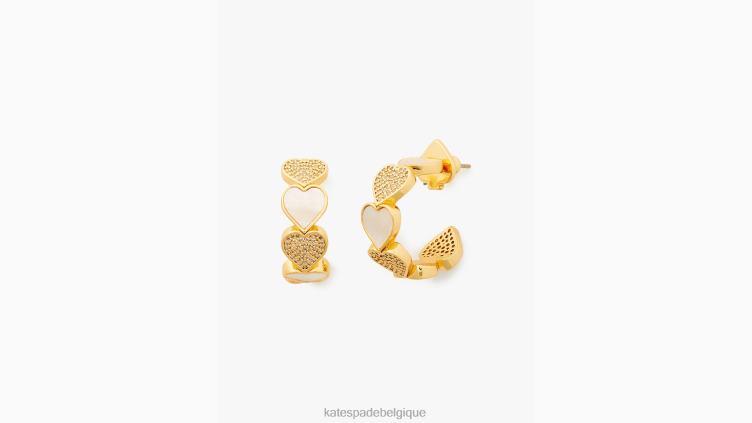 prends courage, bisous Kate Spade femmes accessoires D82881192 clair/or