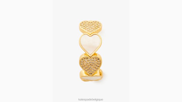prends courage, bisous Kate Spade femmes accessoires D82881192 clair/or