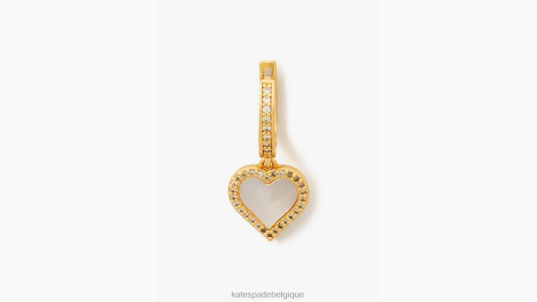 prends courage, huggie hoops Kate Spade femmes accessoires D82881131 clair/or