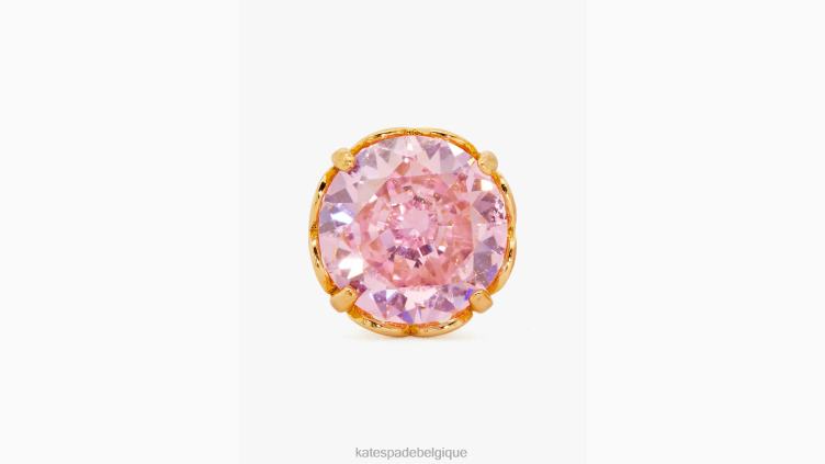 qui brillent boucles d'oreilles rondes Kate Spade femmes accessoires D82881065 rose