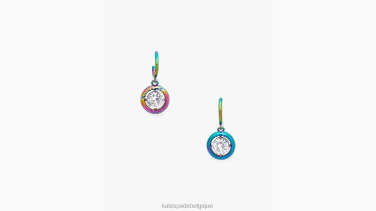 rêve en couleur boucles d'oreilles pendantes huggie Kate Spade femmes accessoires D82881025 multi