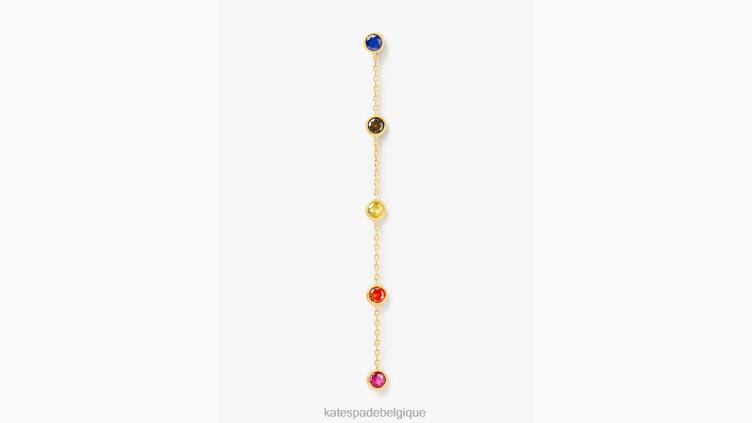 sur les boucles d'oreilles linéaires à pois Kate Spade femmes accessoires D82881072 multi