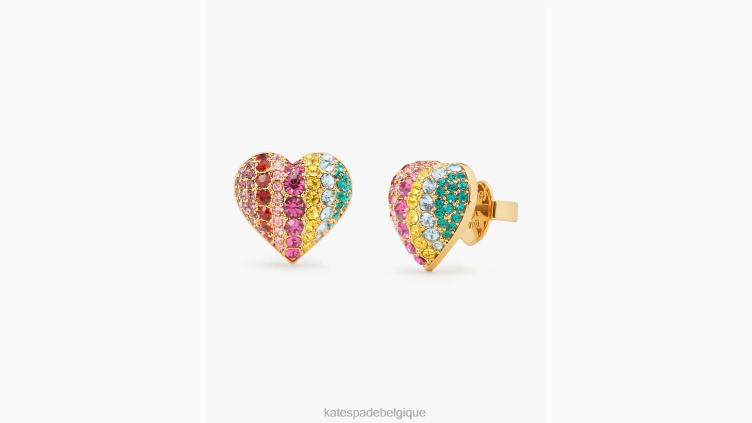 sur les clous de coeur à pois Kate Spade femmes accessoires D82881141 multi