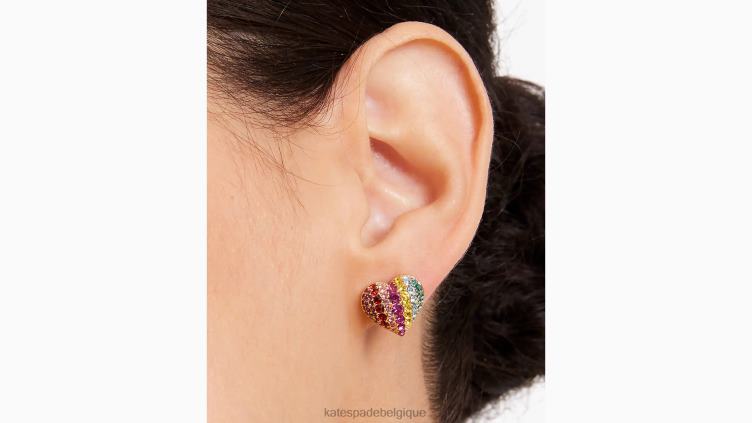 sur les clous de coeur à pois Kate Spade femmes accessoires D82881141 multi