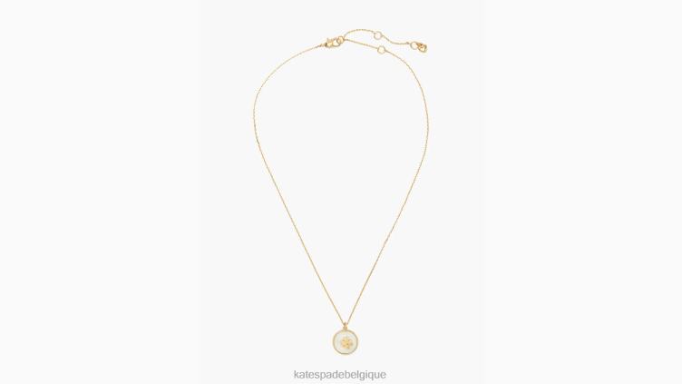 mini pendentif perles sur perles Kate Spade femmes accessoires D82881242 crème/or